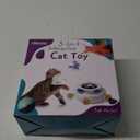 ORSDA Cat Toy, 3-in-1 Automatic Interactive Electronic Moving Ambush Feather, Fluttering Butterfly, Track Balls, USB Rechargeable Powered Smart Indoor Exercise Kicker (Green)