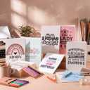 Resurhang 18 Pcs Administrative Professional Day Gift, 9 Admin Assistant Notebooks & 9 Motivational Pens, Thank You Gifts for Administrative Assistant Professionals Week, Coworker Employees Secretary