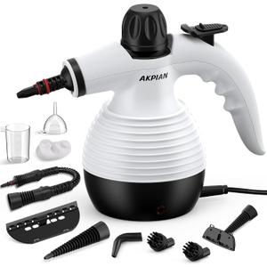 Handheld Steam Cleaner, Steamer for Cleaning, Multipurpose Portable Steam Cleaners for Home Use with Safety Lock and 10 Accessory Kit to Remove Grime, Grease, and More, Save Time and Effort
