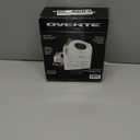 OVENTE 5-Speed Electric Hand Mixer with Stainless Steel Mixing Whisk, Snap-On Storage Case, Portable & Lightweight 150W Motor, Compact Handheld Mixer for Baking, Blending or Cooking, White HM151W