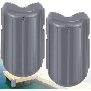 Dock Bumpers Dock Corner Bumper Fender Marine Boat Dock Bumpers for Edge Corner,Inflatable Dock Protection,Soft UV-Resistant Marine-Grade Vinyl,Stainless Steel Mounting Hardware Included,8"x16"