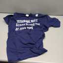 Warning May Start Dabke-ing At Any Time Funny Debke Lover T-Shirt (Small, Royal Blue)