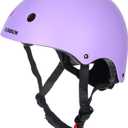 BURSUN Kids Bike Helmet Ventilation & Adjustable Toddler Helmet for Ages 2-14 Kids Boys Girls Multi-Sport Helmet for Skateboard Roller Skateing Bicycle Scooter blance Bike (Medium: 20.47"-22.83" / 8-14 years) Violet
