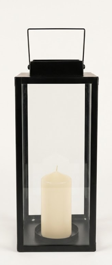 metal lantern, black