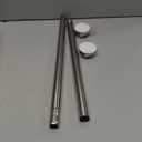 TEECK Shower Curtain Rod, 32-43 inch Adjustable Spring Tension Curtain Rod, Never Rust Anti-Slip Shower Curtain Rod for Bathroom, No Drilling, Never Collapse, Easy to Use, Silver