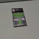 FANMATS 61586 NFL Seattle Seahawks Hanging Car Air Freshener, 2 Pack, Black Ice Scent, Odor Eliminator, Shield Design with Team Logo