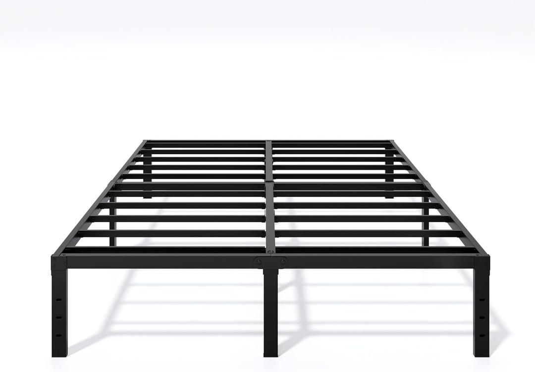 LUMUNANCE Metal Bed Frame Queen Size - 14 Inch Heavy-Duty Platform Bed Frame No Box Spring Needed, Easy Assembly, Noise-Free, Sturdy Mattress Foundation, Underbed Storage Space