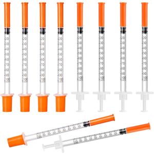 U-100 1ml 30G 5/16" Disposable Syringes, 30Pack