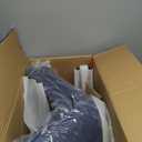 YOUNUOKE Mid-Century Modern Dining Chairs Set of 2, Navy Blue PU Leather Upholstered Kitchen Chairs with Navy Blue Metal Legs, Armless Accent Chair for Dining Room, Guest Reception Room