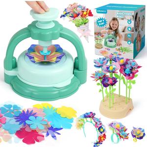 BIRANCO. DIY Flower Bouquet Maker Kit for Kids Build Your Own Flower Market, Arts & Crafts Toys for Girls Ages 4-8, Educational Activity with Rich Accessories, Great Gift Idea