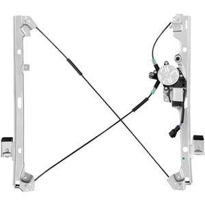 XIMAKA Front Driver Side Power Window Regulator with Motor (2 Pins) Fit for 2001-2006 Chevrolet Silverado 1500 3500, Avalanche Suburban GMC Sierra 1500 2500 3500 Yukon XL Cadillac Escalade, 741-644