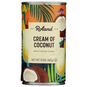 Roland Foods Cream of Coconut, 15 Ounce Can, Pack of 1 (EXP 06/02/27)