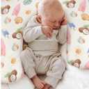 Neutral Summer Beach Nursing Pillow Covers for Boy Girl Surfboard Coconut Seashells Sun Balls Nursery Slipcover for Breastfeeding Pillows Seaside Soft Stretchy Removable Covers for Newborn Infant (One size, Boho)