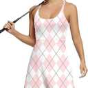 Women Dress Sports Sleeveless with shorts Athletic Tank 2-Piece Outfits for Golf Tennis Workout and Outdoor Activities