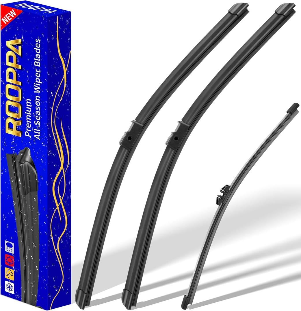 3 wipers Replacement for 2011-2017 BMW X3, Windshield Wiper Blades Original Equipment Replacement - 26"/20"/13" (Set of 3)
