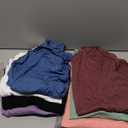 Velvelhall 8 Pack Women's Long Sleeve Shirts, Raglan Crew Neck Tops Tunic Loose Fit Casual Basic Tee Shirt, XL