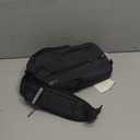 WATERFLY Crossbody Sling Backpack Sling Bag Travel Hiking Chest Bag Daypack (Black)