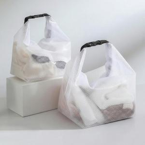 2-Pack Waterproof Travel Toiletry Bag, Big Size Clear EVA Material Portable Makeup Organizer Storage Pouch for Travel, Gym, Swimming, Beach, Daily Use (White)
