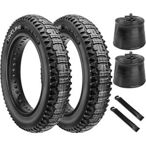 Hycline Ebike Replacement Fat Tire: 20x4.0 Inch Heavy Duty Folding Electric Fat Tires, All-Terrain High-Density Bicycle Tires for Street or Trail Riding