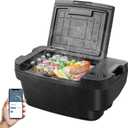 BODEGACOOLER 35L Built-In Car Refrigerator for Tesla Model Y- Ultra-Quiet Fast Cooling to -4, Smart App Control, Space-Saving Design for Camping & Road Trips 12/24V DC/AC,-4-68, 37 Quart