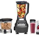 Ninja Mega Kitchen System, 1500W, 72 oz. Full-Size Blender & 8-Cup Food Processor with (2) 16 oz. To-Go Cups, Total Crushing Technology - Smoothies, Ice Crushing, Purees, Dough & More, Black, BL770