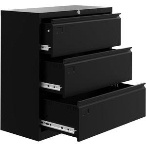 Garvee 3-Drawer Lateral File Cabinet with Lock, Letter/ Legal/ A4 Size Filing Cabinet, Black Home Office File Organizer, Heavy-Duty Steel Office Storage with Smooth-Gliding Drawers Garvee 3-Drawer Lateral File Cabinet with Lock, Letter/ Legal/ A4 Size Filing Cabinet, Black Home Office File Organizer, Heavy-Duty Steel Office Storage with Smooth-Gliding Drawers