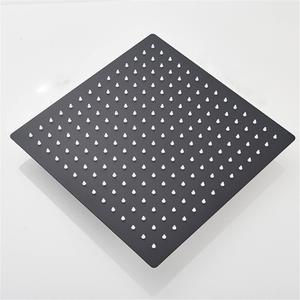 Matte Black Chrome Ultrathin Rainfall Shower Head Bathroom Accessories Stainless Steel Shower Heads