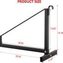 4 Pack Shipping Container Shelf Bracket (Black)