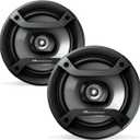 Pioneer F-Series TS-F1634R 6.5 2-Way Speakers (Pair)  200W Max, Balanced Sound + Smooth Treble, Great Stock Replacement, High-Efficiency Speaker Designed for OEM Power
