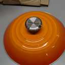 Le Creuset Enamel on Steel Traditional Stockpot, 10 qt., Flame with Stainless Steel Knob, 10 Quarts