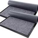 OLANLY 2-Pack Front Door Mats 29.5x17, Waterproof Heavy-Duty Doormats | Light Gray, Stain Fade Resistant Non-Slip Backing, Easy-Clean Indoor Outdoor Welcome Mats for Entryway, Patio, Porch