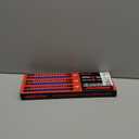 Socket Organizer Holder Set: 6-Piece Premium Quality Socket Rail with Labels for Tool Box Drawer Blue and Red, 1/4-Inch x 32 Clips, 3/8-Inch x 30 Clips, 1/2-Inch x 24 Clips