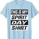 Retro Spirt Week Shirt School Teacher Spirt Day Costume T-Shirt, L Youth
