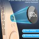 Neck Cooler for Hot Weather,Neck Fan Rechargeable Battery AC Unit,Person Neckband Wear Wireless Cool Plates Fast Charging Conditioning,Best Gifts for Father's Day Appreciation Mom Dad Child Birthday (Light Apricot)