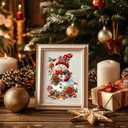GLOBLELAND 200Pcs Christmas Snowman Wooden Jigsaw Puzzles for Adults 38.1x25.8cm/15x10inch Colorful Christmas Tree Wood Puzzles for Anniversary Birthday Gift