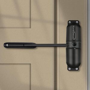 Safety Spring Door Closers, Adjustable Closing Hinge, Automatic Stopper Fire Rated, Convert Hinged Doors to Self Closing - Black