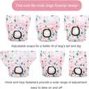 CuteBone Dog Diapers Female Washable Small Medium Large 3 Pack Reusable Doggie Diapers Puppy Period Pants for Doggy Heat Cycle Peeing D31XS
