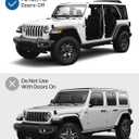 JOYTUTUS Mirrors Doors Off Compatible with 2018-2023 Wrangler JL/JLU & Gladiator JT, JL Side Mirrors with Ball Adapter, Wider View No Vibrate & Wobble (NOT FIT 2024-2026 Wrangler & Gladiator JT)