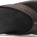 Flip Flop Thong Athletic Summer Sport Sandals with Arch Support Outdoor Summer Beach (11, Brown)