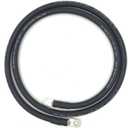4 AWG Gauge Fully Assembled Battery Cables, 1-15ft Lengths, Positive or Negative Wire, Pure Copper Battery Replacement Cables, Solar Car Truck RV Camper (1ft, Single Black, 3/8 Lugs)