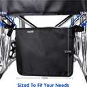 Wheelchair Under Basket for Catheter Bag Covers Infusion Bag Foley Catheter Bag Urine Drainage Bag Holder Urinary Drainage Bag Holder Catheter Urinary Bag Nephrostomy Drainag Bag(Black)