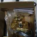 SCHLAGE B60N505 Deadbolt, Keyed 1 Side, Bright Brass