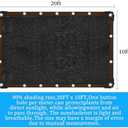 90% Shade Cloth for Garden 10x20FT Shade Cloth with Grommets,Shade Tarp for Plants,Shade Tarps for Outdoors,Patio Covers for Shade and Rain,Suitable for Shading Plants,Garage
