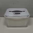 HOTEC 5-Pack Large Fruit Storage Container with Removable Colander, BPA Free Dishwasher & microwave safe Largest 4.15L
