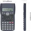 Helect 2-Line Engineering Scientific Calculator, Suitable for School and Business (Black)