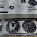 58 Inch Ceiling Fans with Lights and Remote, Black Indoor/Outdoor Ceiling Fan with Quiet Reversible DC Motor, 6 Speeds, 3CCT, 6 Blades Large Ceiling Fan for Living Room Bedroom Patio