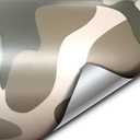 VViViD Vinyl Camouflage Pattern Wrap Air-Release Adhesive Film Sheets (6ft x 5ft, Desert Camo)