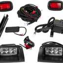 Dr.Acces Club Car DS LED Light with Deluxe harness and Upgrade Headlight Power Kits | with Turn Signals, Hazard Flasher, Horn and Brake for Club Car DS Gas & Electric Golf carts (1993 & up)