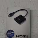 PHILIPS HDMI to VGA Adapter, Male to Female, Compatible for Computer, Desktop, Laptop, PC, Monitor, Projector, HDTV, Chromebook, Roku, VGA Cable Required, Black, SWV9200E/27