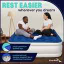 EnerPlex Air Mattress with Built in Pump - Self-Inflating Blow Up Mattress with Neck Support - Inflatable Air Bed for Portable Travel & Home Use